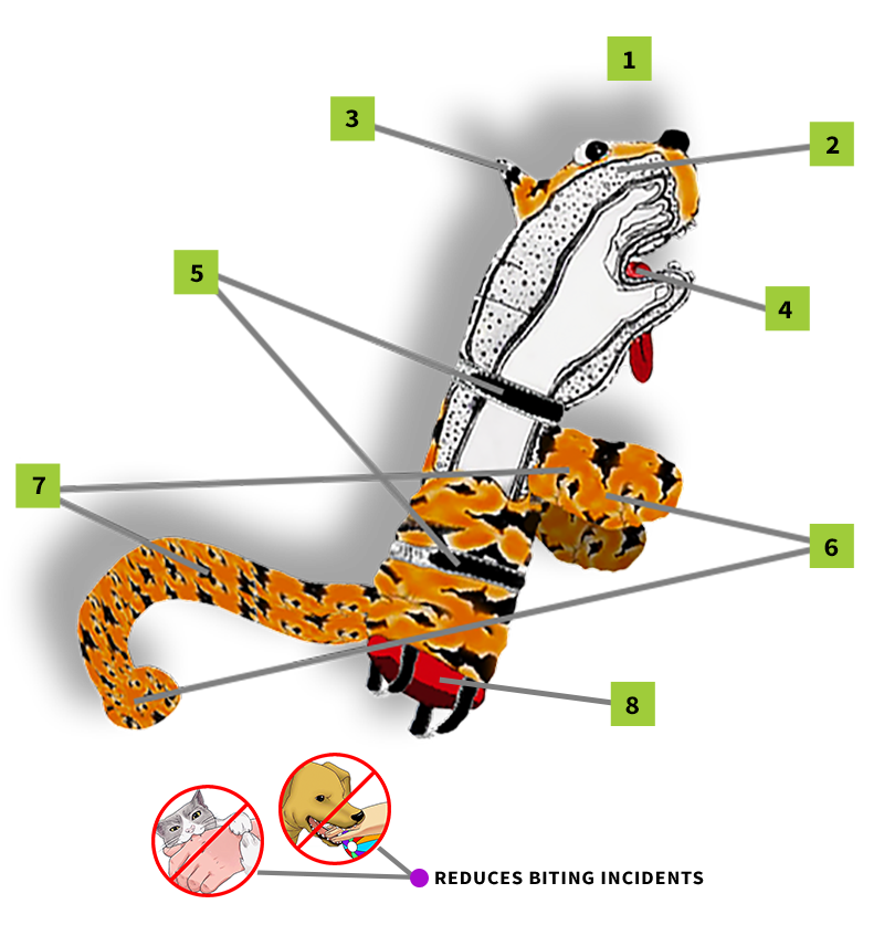 Pet Sockmonster Features | Interactive Pet Toy for Small Dogs & Cats